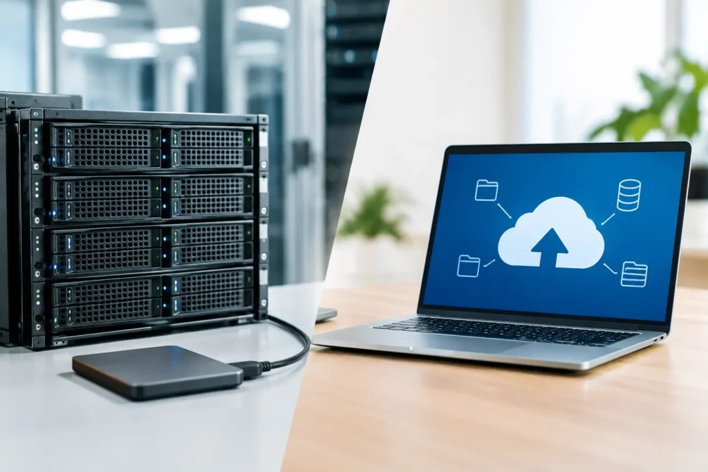 On Premises Versus Cloud Backup for Your Work